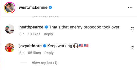 Mensaje de Instagram de Altidore para McKennie